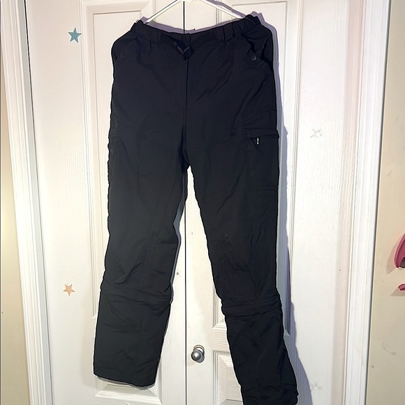 Convertible Utility Black Cargo Pants Adjustable Zipper Pockets mountain cyber - Picture 6 of 17